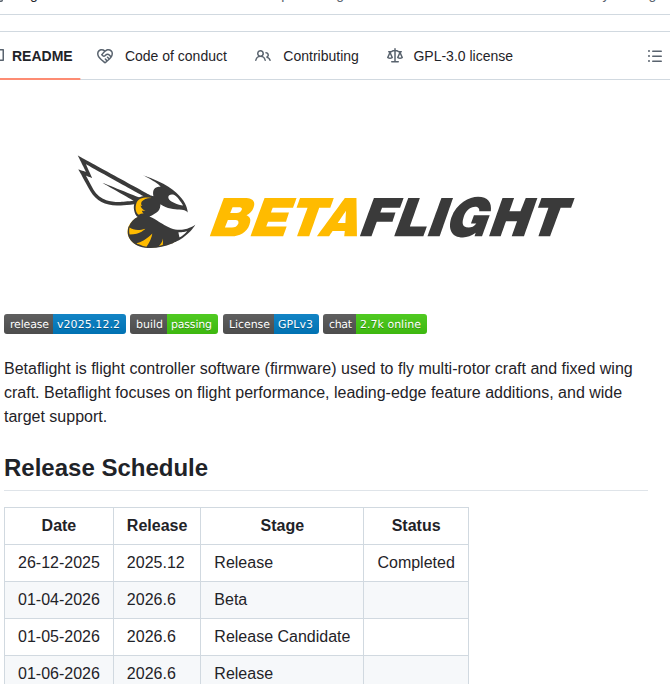 Betaflight — изображение проекта