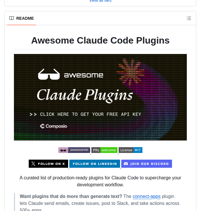 Awesome Claude Code Plugins — изображение проекта