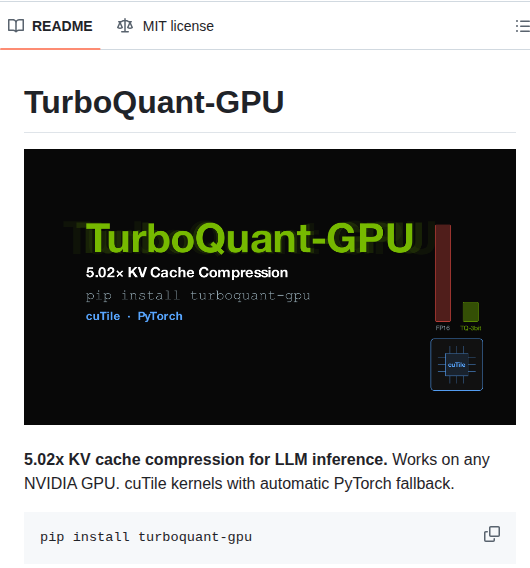 TurboQuant-GPU — сжатие KV-кэша языковых моделей на NVIDIA
