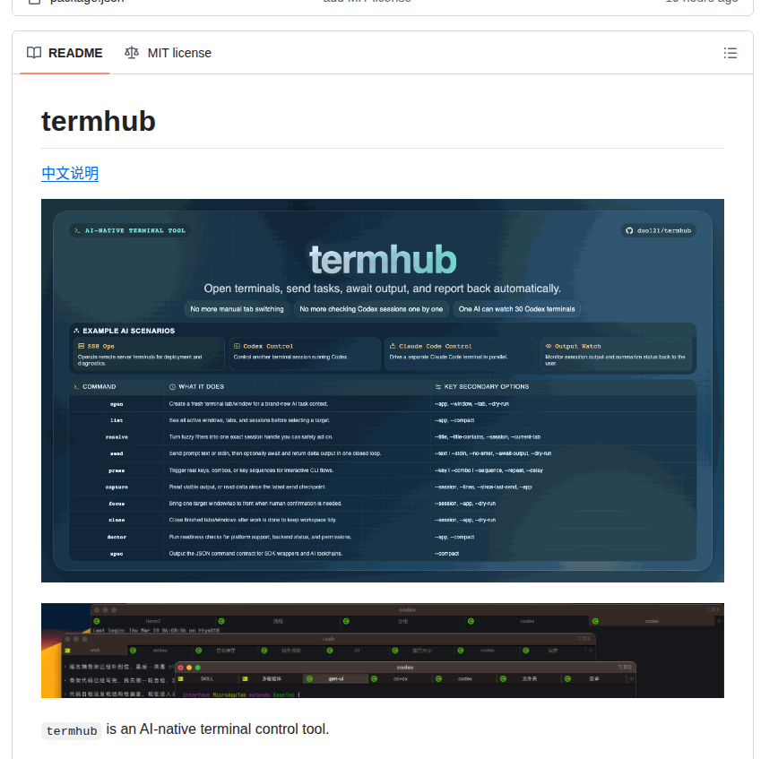 Termhub — изображение проекта
