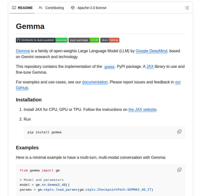 Gemma на JAX — изображение проекта