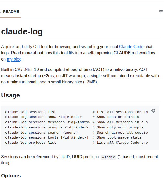 Claude-log