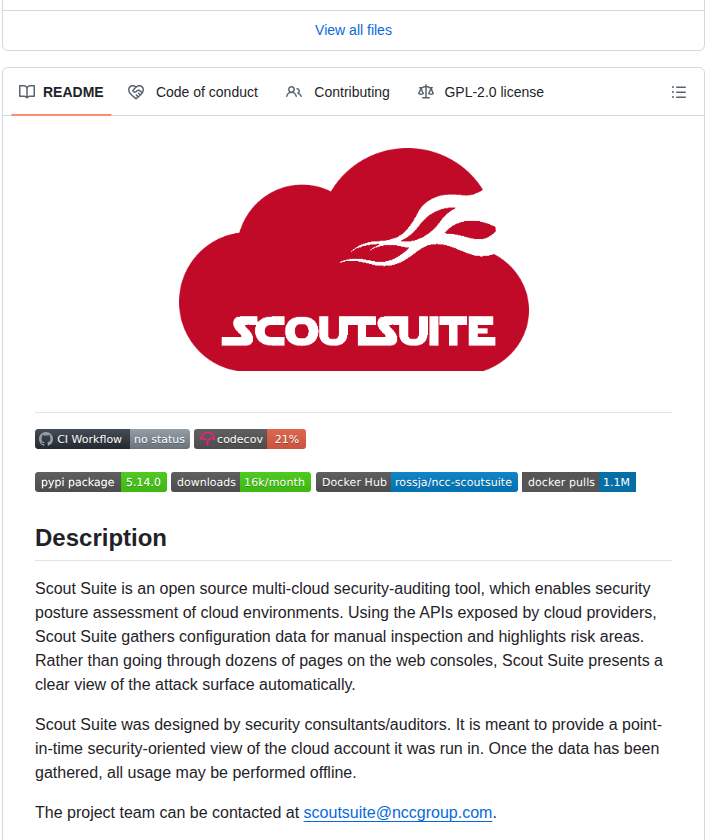 Scout Suite — изображение проекта