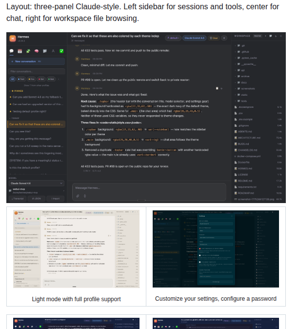 Hermes Web UI