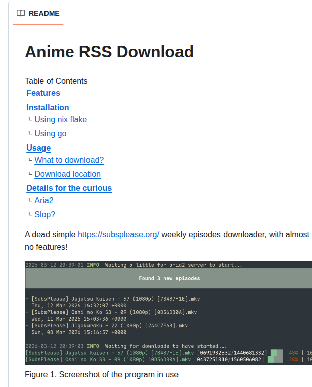 Anime RSS Download — изображение проекта