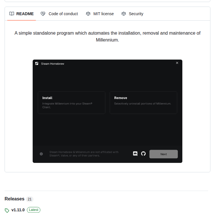 Millennium Installer — изображение проекта