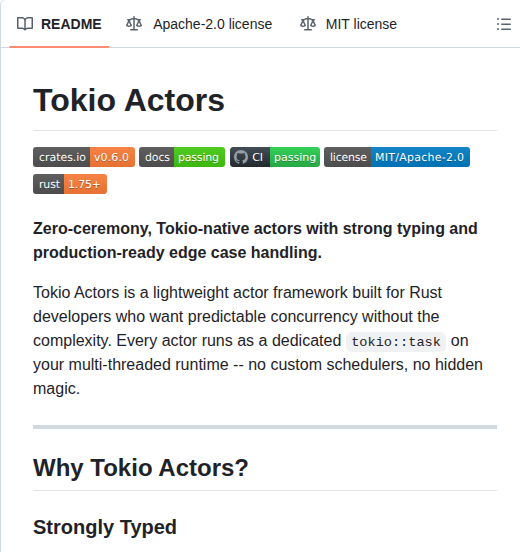 Tokio Actors