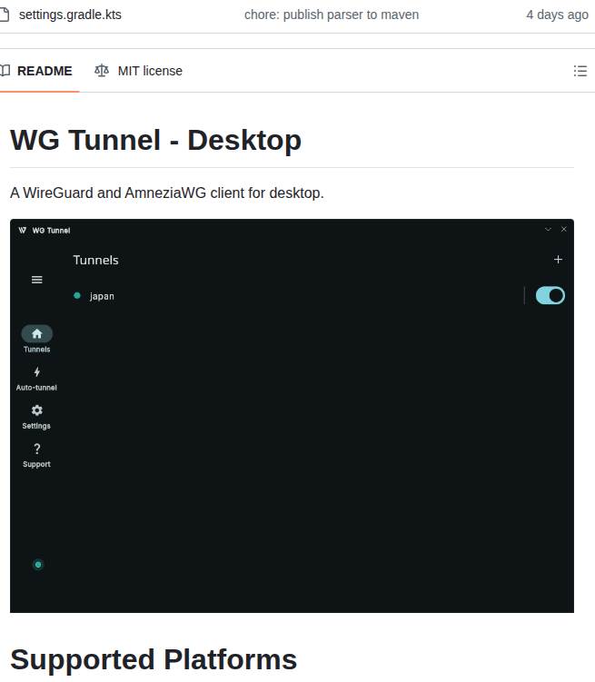 WG Tunnel Desktop
