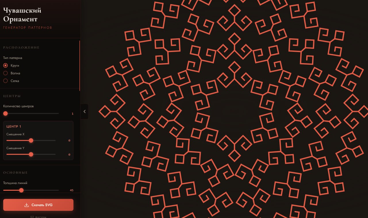 Генератор паттернов на основе одного узора сделан, но есть некоторые сложности с тем, что там можно...