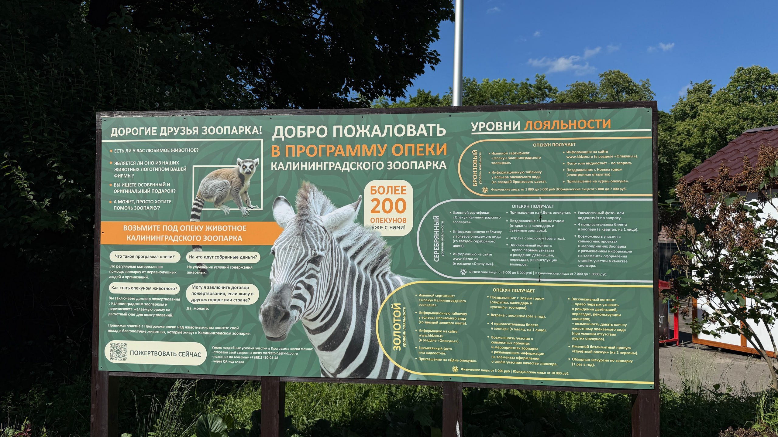 Дарю 2 отличные идеи от Калининиградского зоопарка
