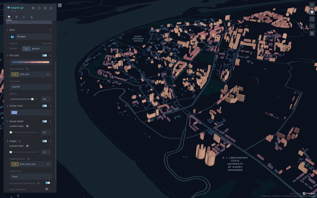 Kepler.gl - высокопроизводительное веб-приложение с поддержкой WebGL, не зависящее от данных, для...